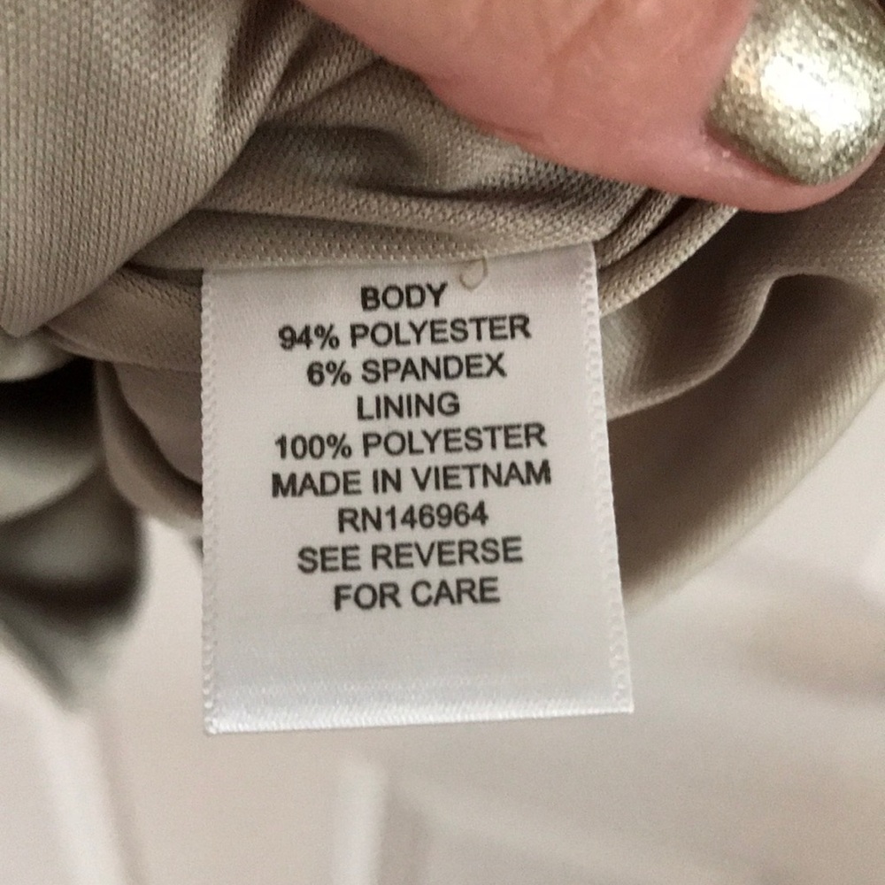 NWOT Gold Cocktail Dress - Picture 6 of 8
